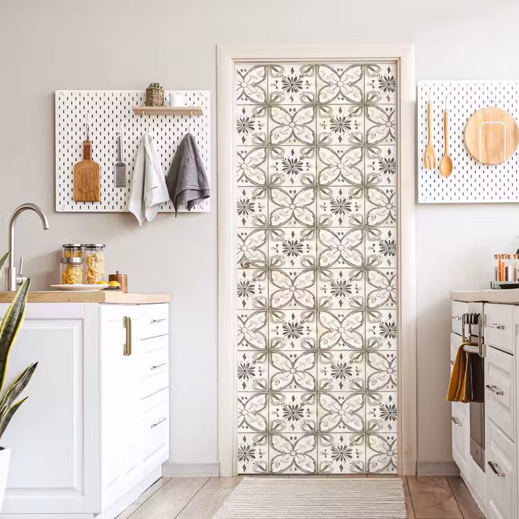 Antiek - Tegel - Beige deurposter klein 289 -sfeer5