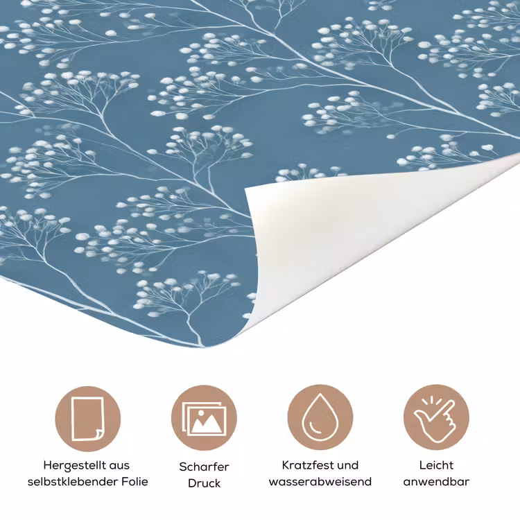 Takken - Bessen - Patroon - Lichtblauw deurposter klein 289 -tcloseup_DE