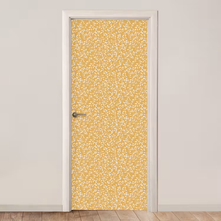 Takjes - Patroon - Oker deurposter klein 289 -3d_beige