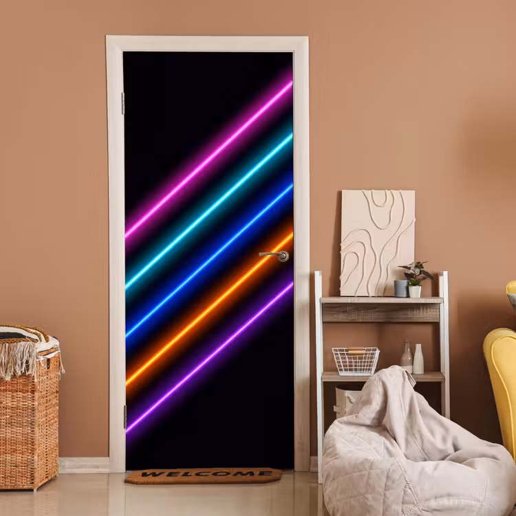 Esthetiek - Retro - Neon deurposter klein -sfeer1