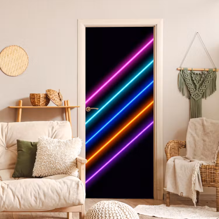 Esthetiek - Retro - Neon deurposter klein -sfeer2