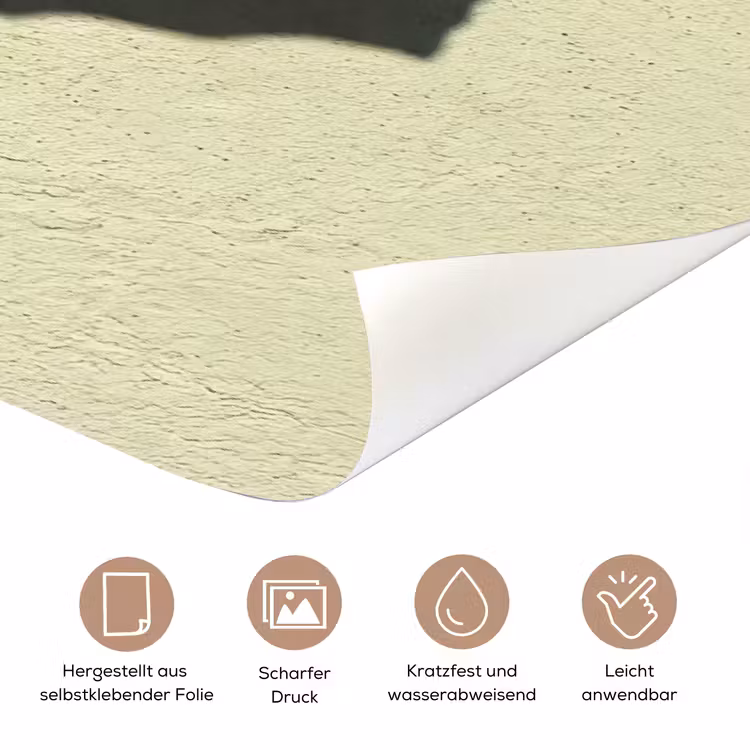 Badpak - Schaduw - Muur - Zomer - Minimalistisch deurposter klein -tcloseup_DE
