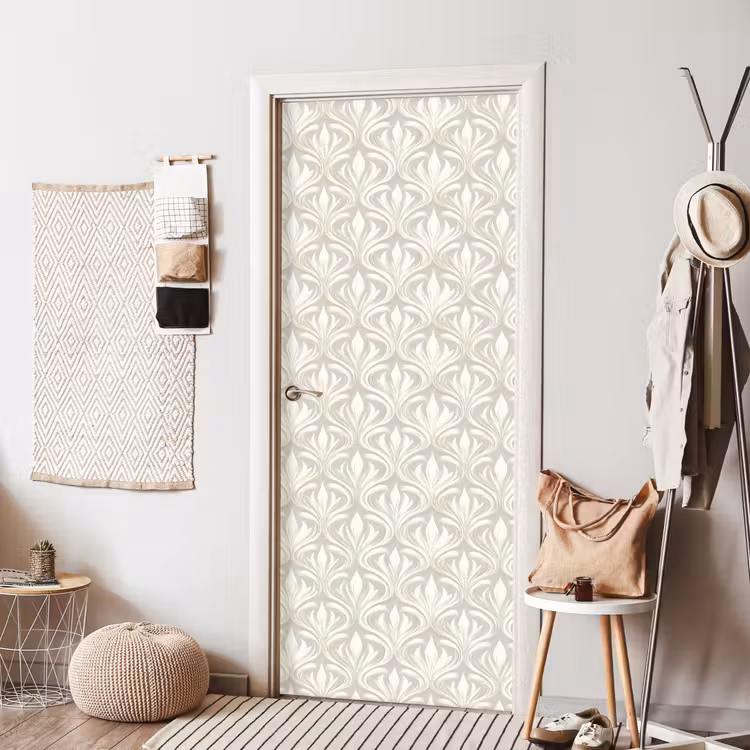 Barok - Patroon - Beige deurposter klein 289 -sfeer6