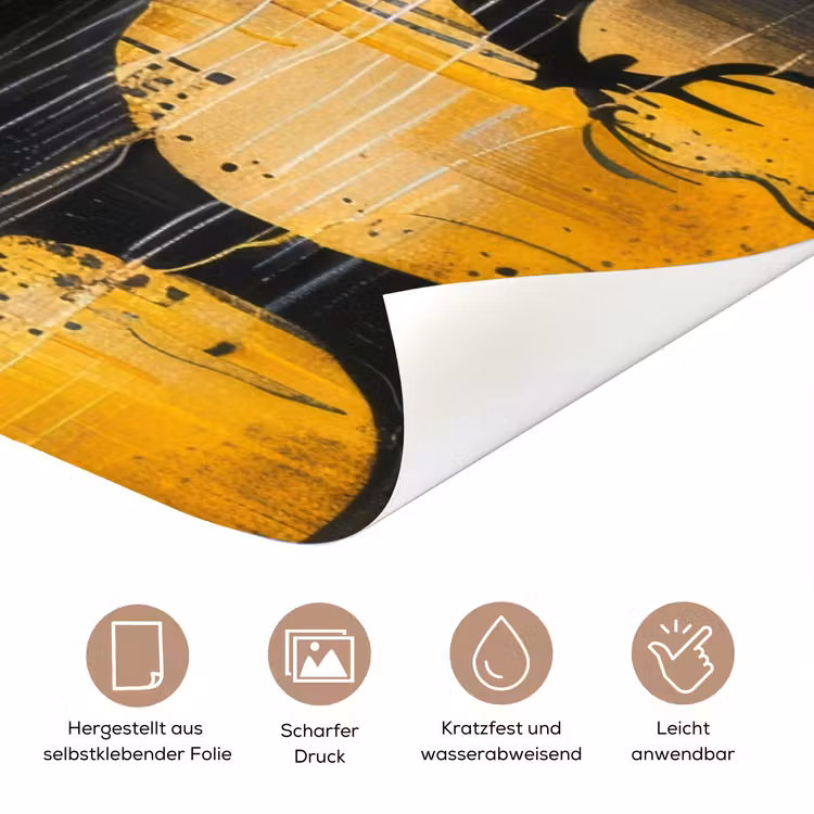 Boom - Verflook - Hert - Natuur - Goud deurposter klein -tcloseup_DE