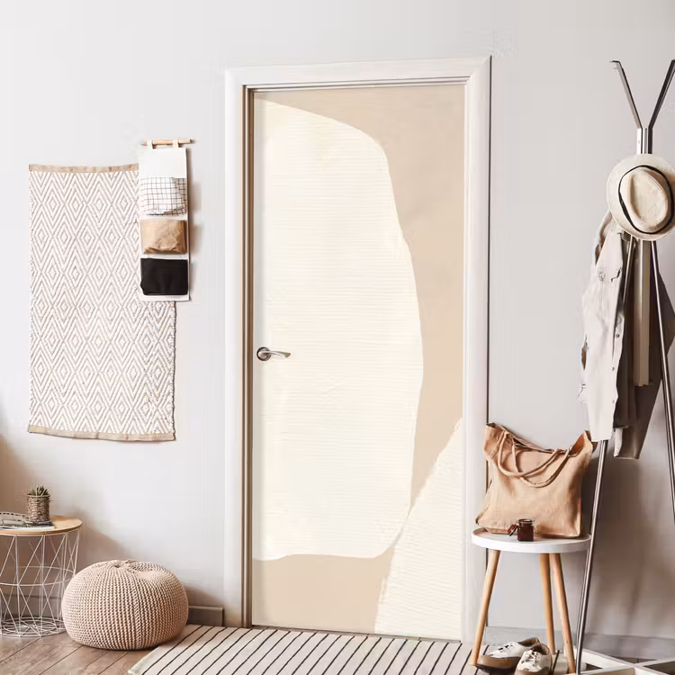 Beige - Abstract - Modern deurposter klein -sfeer6