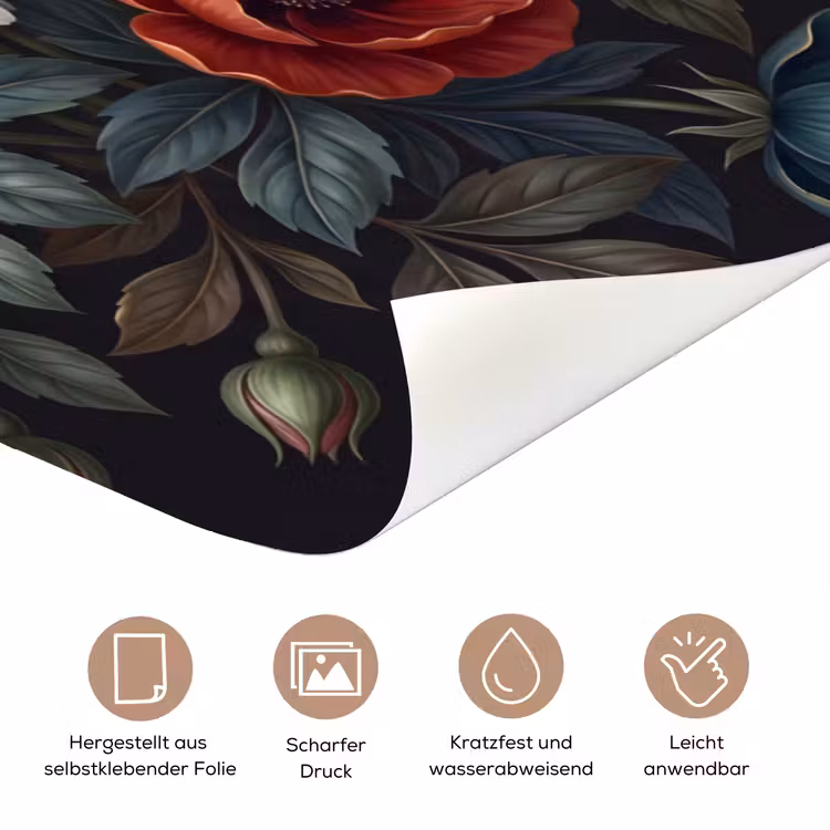 Bloemen - Boeket - Natuur - Klassiek - Weelderig deurposter klein -tcloseup_DE