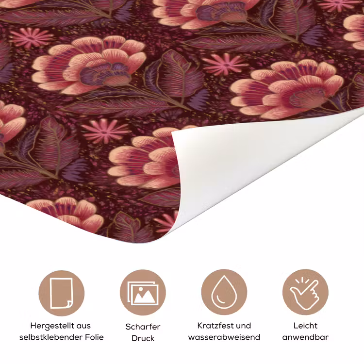 Bloemen - Waaier - Paars deurposter klein 289 -tcloseup_DE
