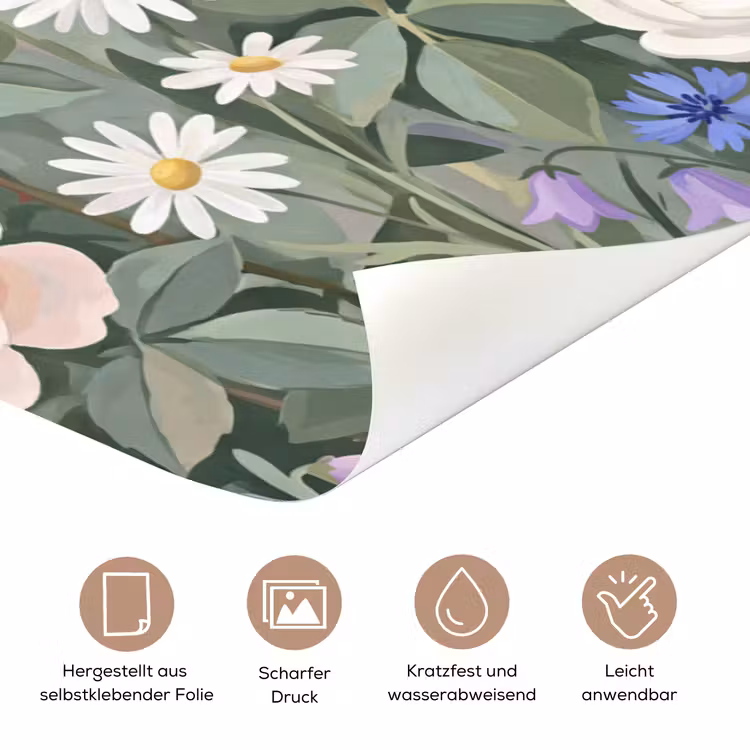 Bloemen - Tuin - Natuur - Kleurrijk deurposter klein -tcloseup_DE