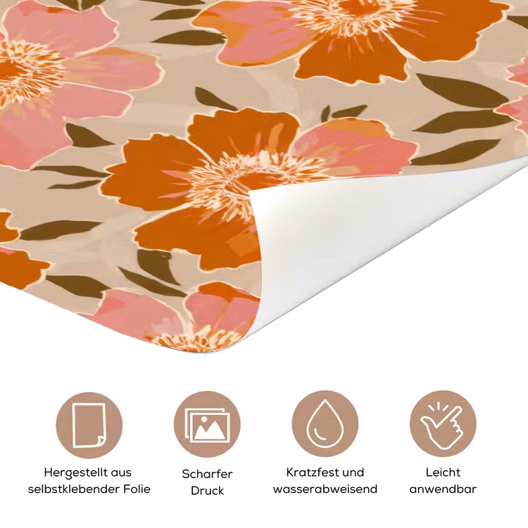 Bloemen - Motief - Retro deurposter klein 289 -tcloseup_DE