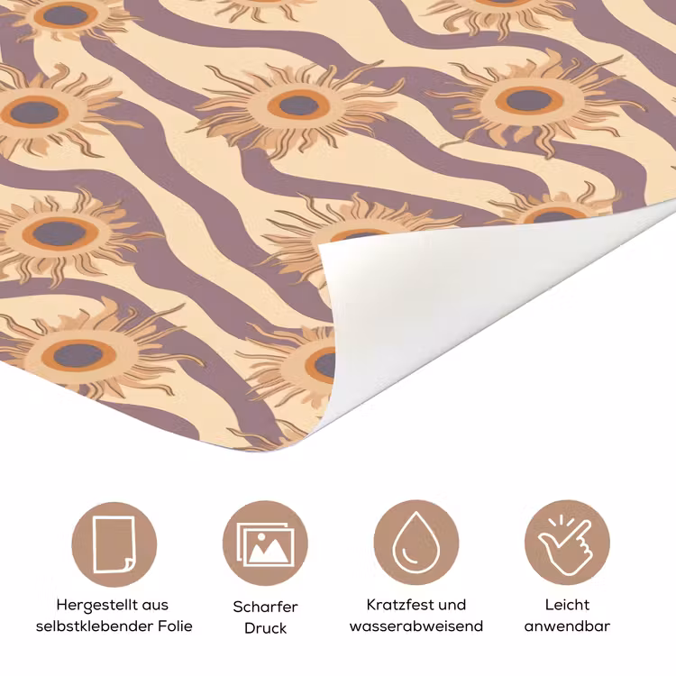 Bohemian - Vibe - Lavendelpaars deurposter klein 289 -tcloseup_DE