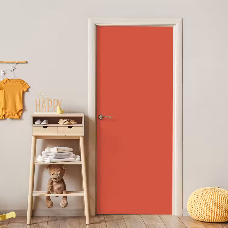 Brick - Red - Rood deurposter klein 289 -sfeer4