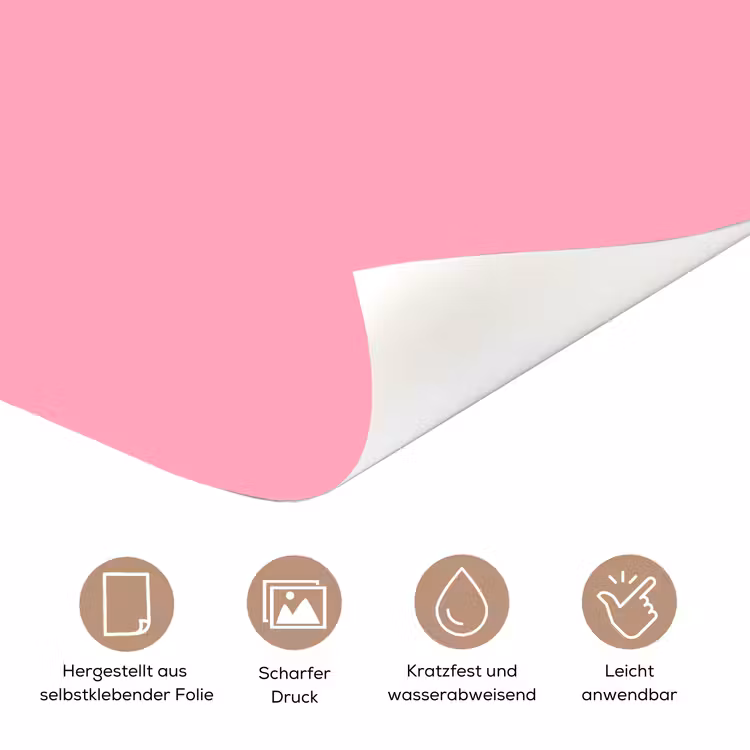 Bubblegum - Pink - Roze deurposter klein 289 -tcloseup_DE