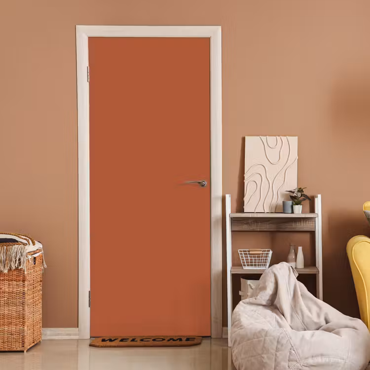 Burnt - Sienna - Oranje deurposter klein 289 -sfeer1