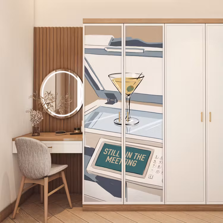 Kantoor - Drank - Humor - Illustratie deurposter klein -sfeer3