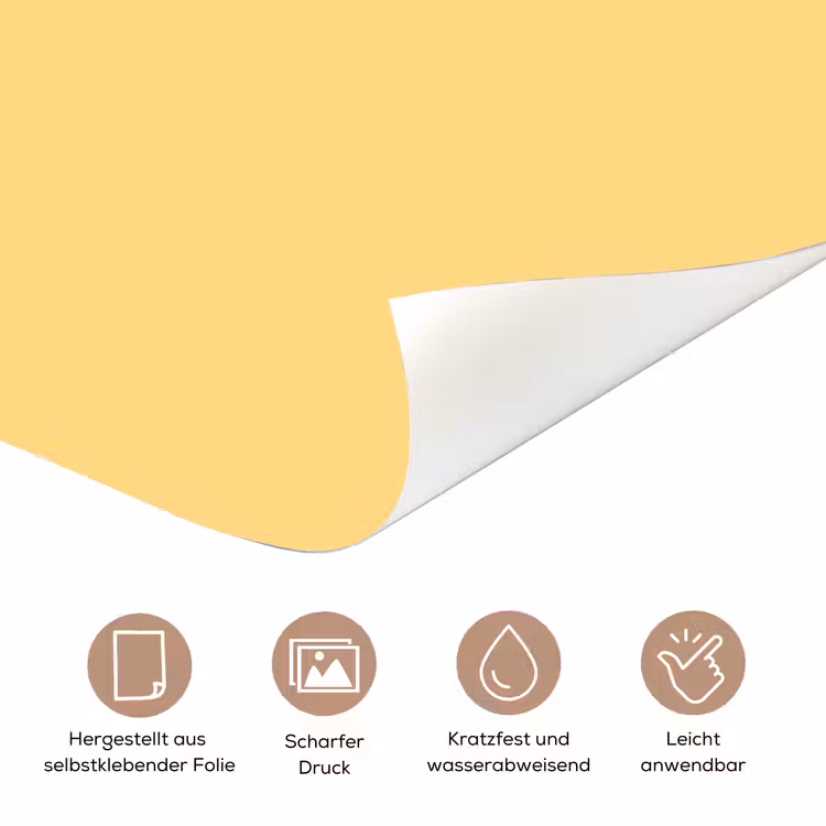 Butter - Geel - Yellow deurposter klein 289 -tcloseup_DE