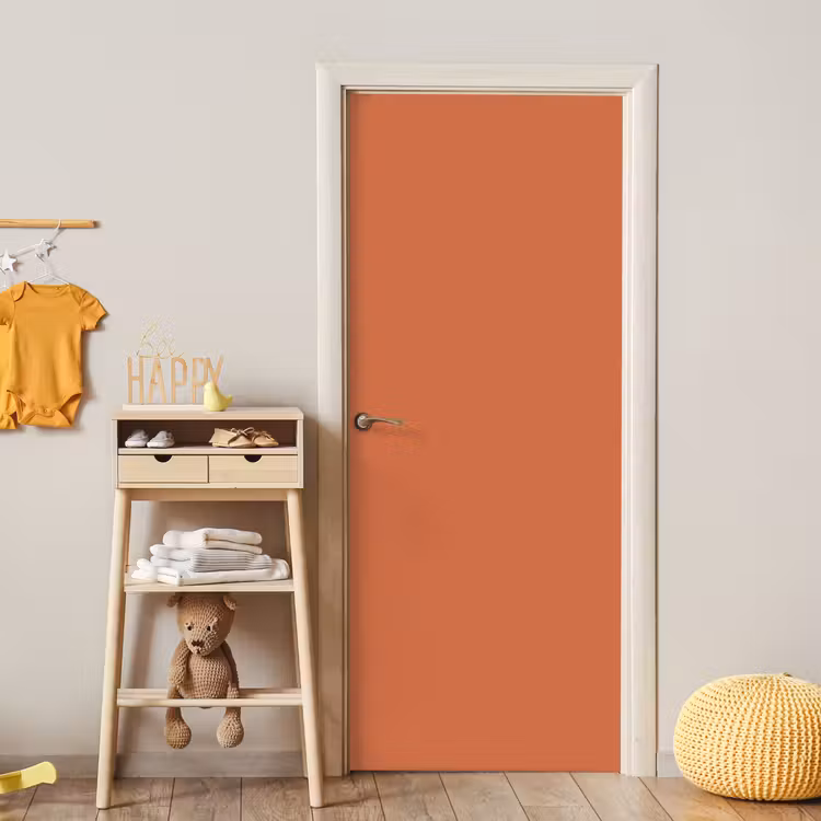 Classic - Terracotta - Oranje deurposter klein 289 -sfeer4