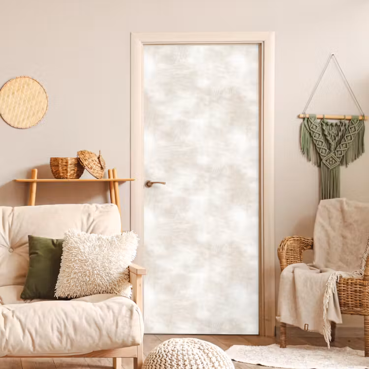 Subtiel - Structuur - Beige deurposter klein 289 -sfeer2