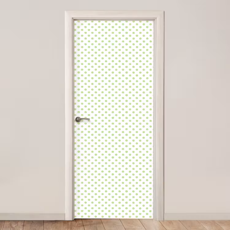 Dots - Klassiek - Groen deurposter klein 289 -3d_beige