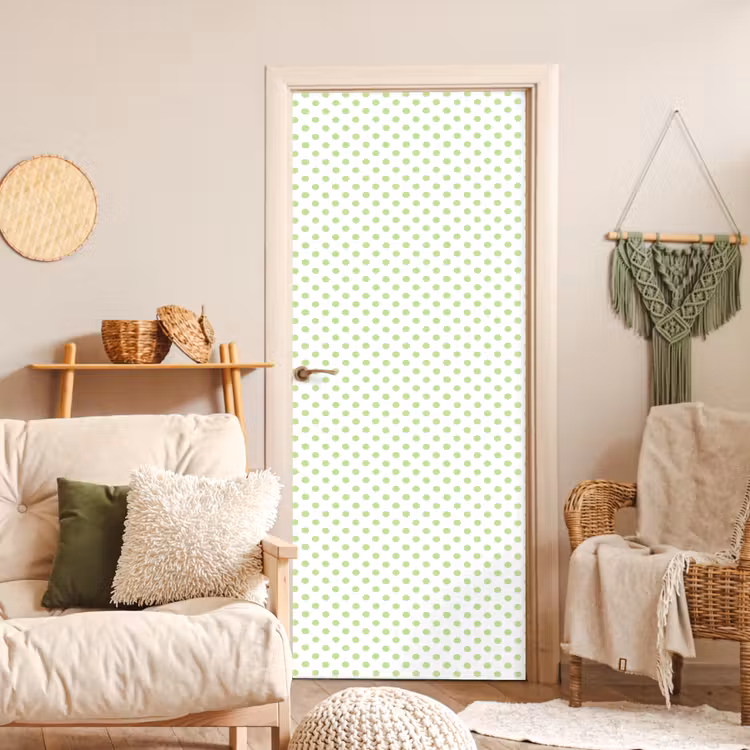 Dots - Klassiek - Groen deurposter klein 289 -sfeer2