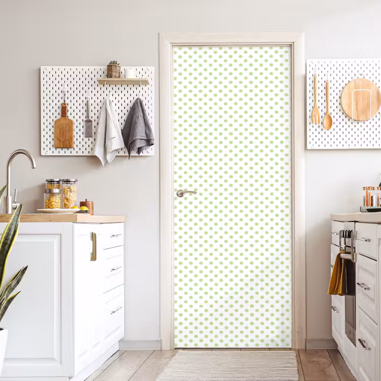 Dots - Klassiek - Groen deurposter klein 289 -sfeer5