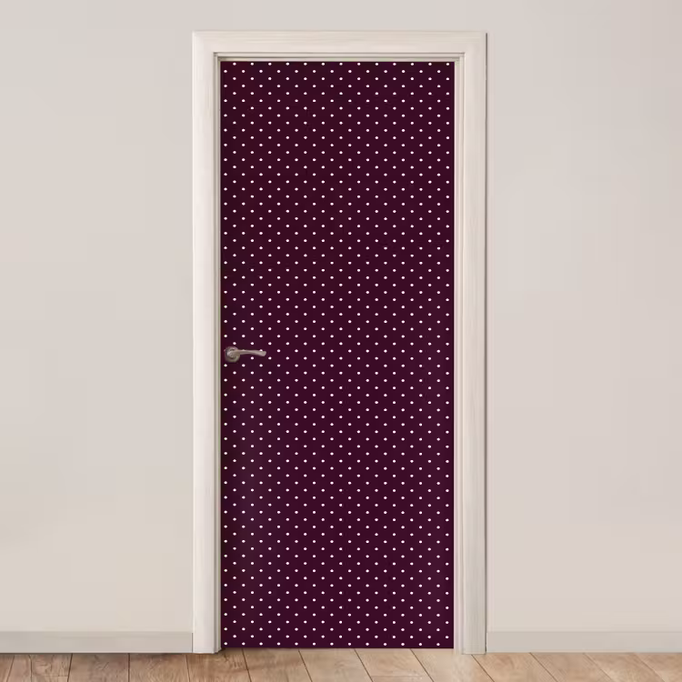 Stippen - Modern - Paars deurposter klein 289 -3d_beige