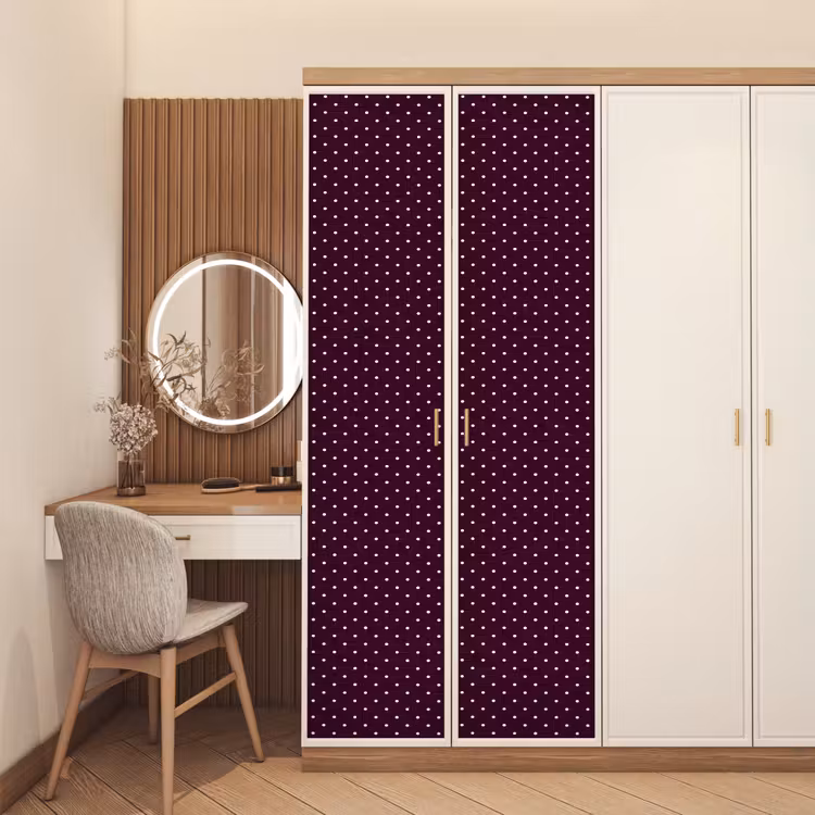 Stippen - Modern - Paars deurposter klein 289 -sfeer3