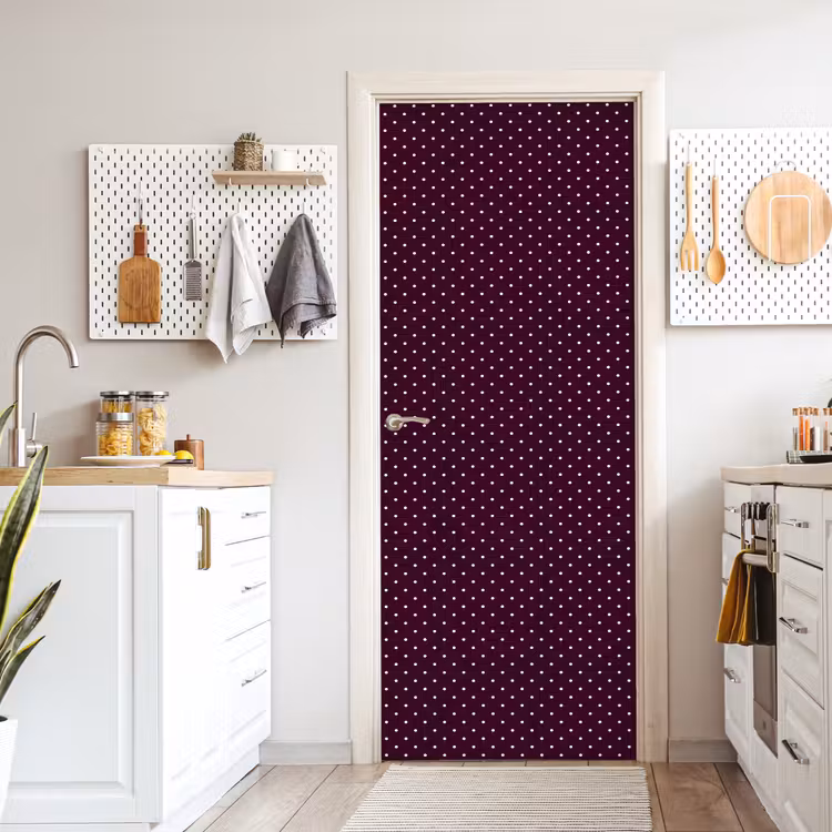 Stippen - Modern - Paars deurposter klein 289 -sfeer5