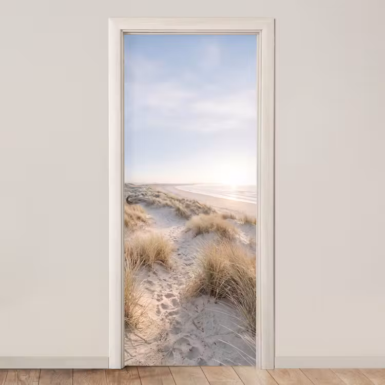 Duinen - Strand - Beige deurposter klein -3d_beige