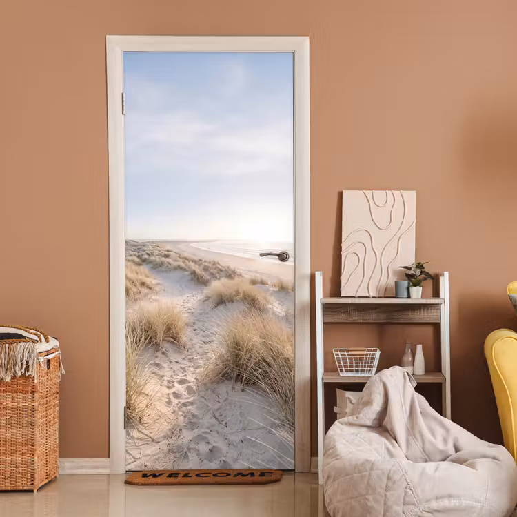 Duinen - Strand - Beige deurposter klein -sfeer1