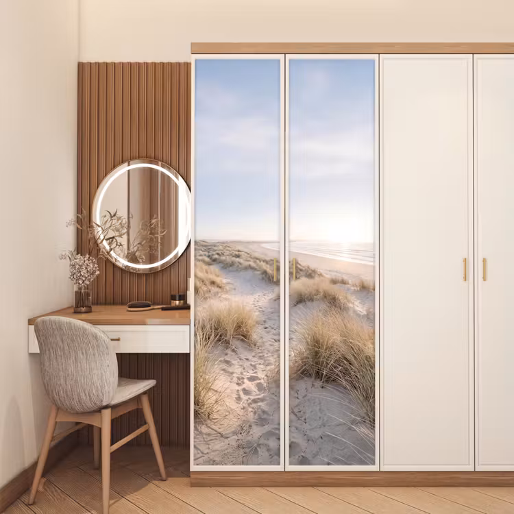 Duinen - Strand - Beige deurposter klein -sfeer3