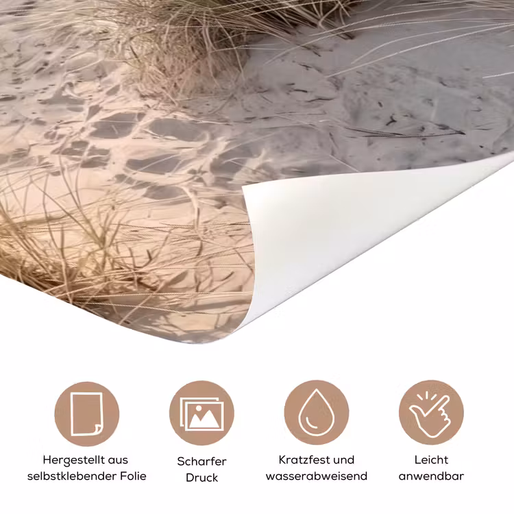 Duinen - Strand - Beige deurposter klein -tcloseup_DE