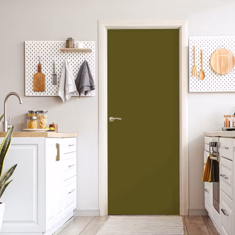 Dark - Olive - Groen deurposter klein 289 -sfeer5