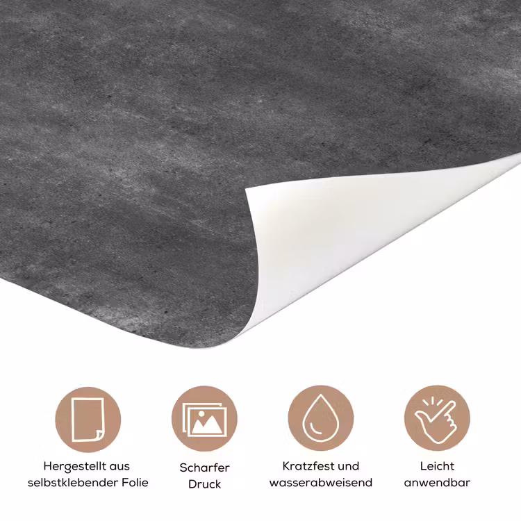 Donkergrijs - Ruw - Beton deurposter klein 289 -tcloseup_DE