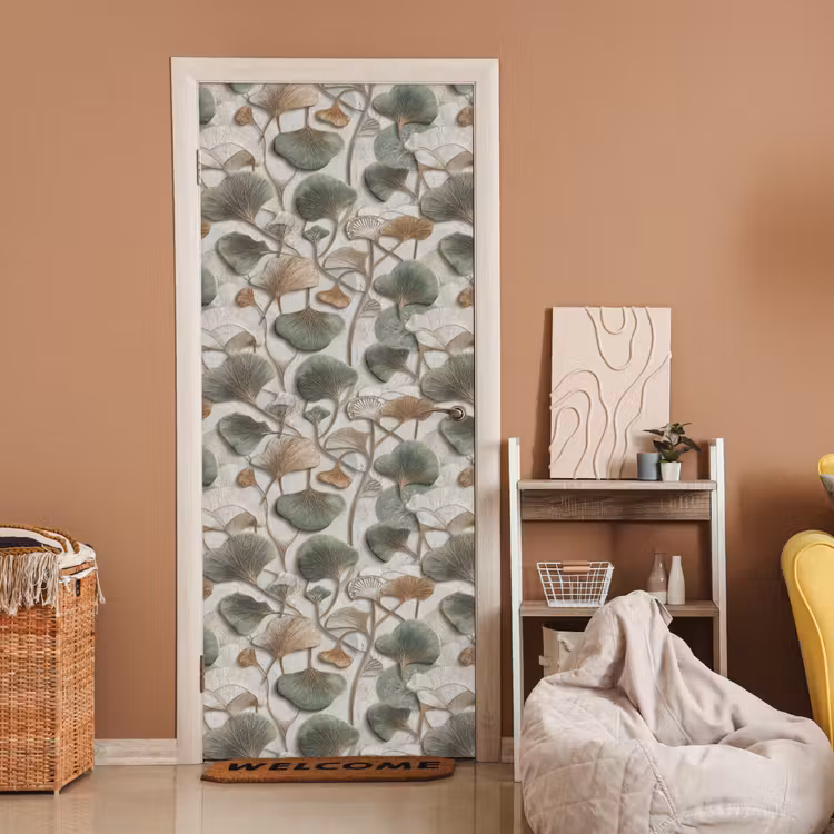 Elegant - Bladeren - Groen deurposter klein 289 -sfeer1