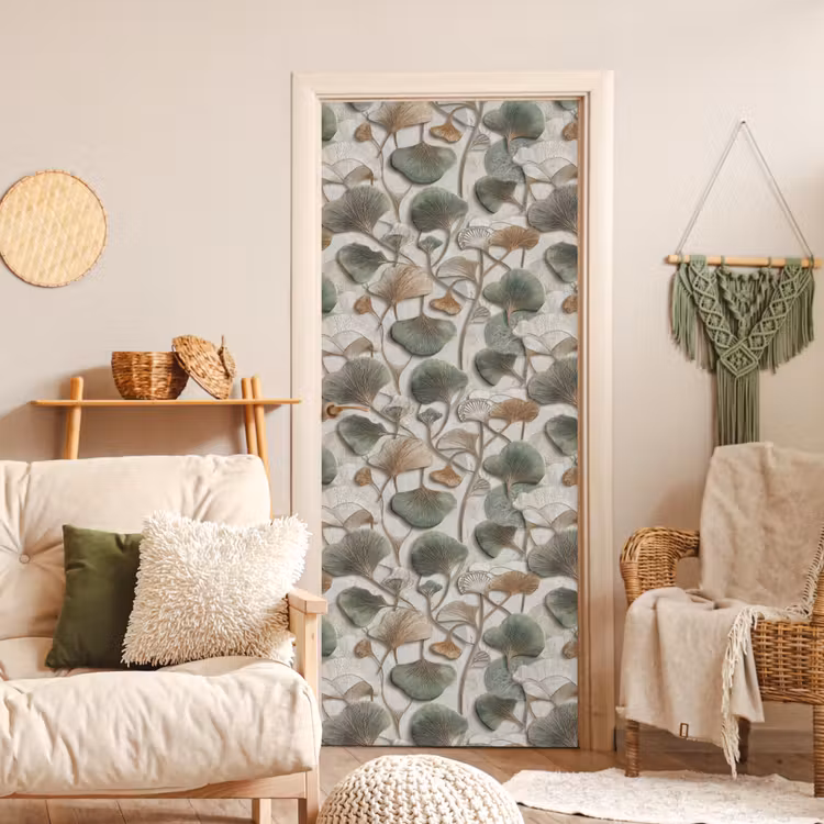 Elegant - Bladeren - Groen deurposter klein 289 -sfeer2
