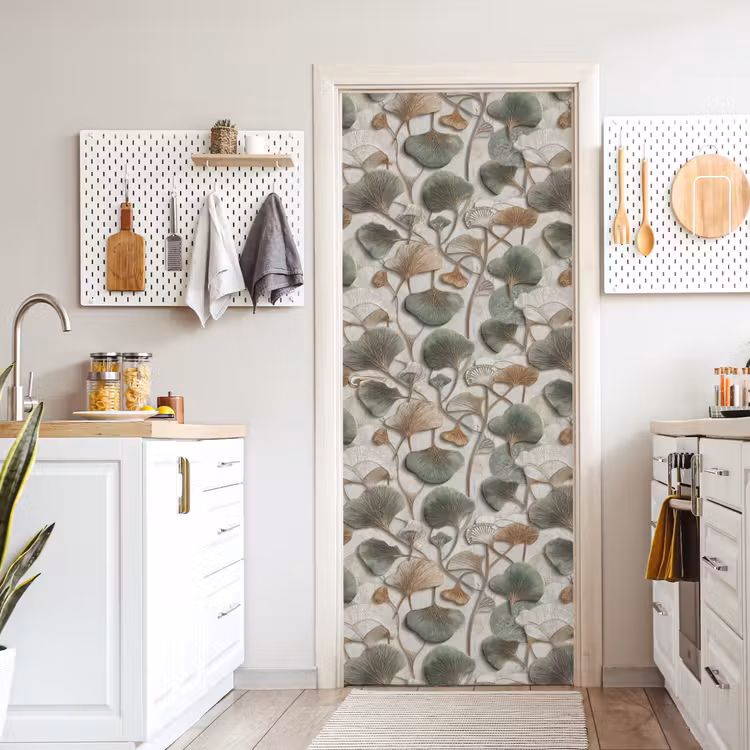 Elegant - Bladeren - Groen deurposter klein 289 -sfeer5