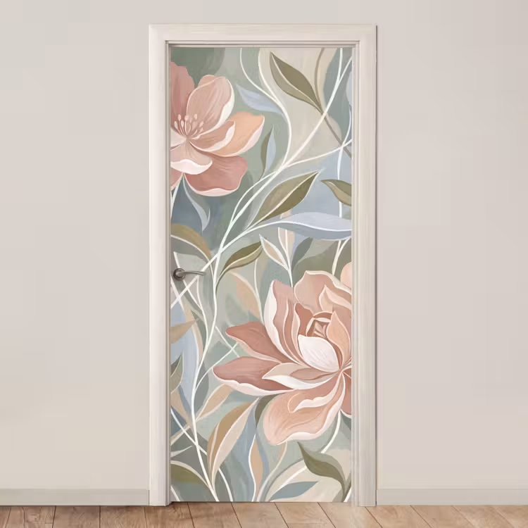 Elegant - Romantiek - Roze deurposter klein -3d_beige
