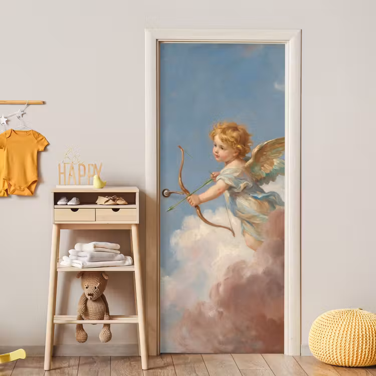 Engel - Pijl en boog - Mythologie - Klassiek deurposter klein -sfeer4