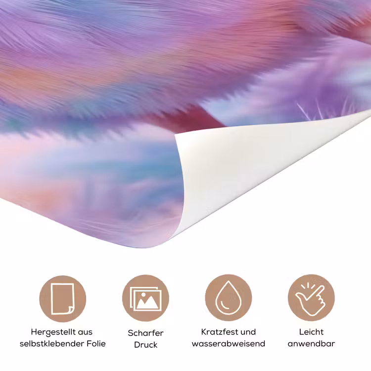 Eend - bril - Pastel deurposter klein -tcloseup_DE