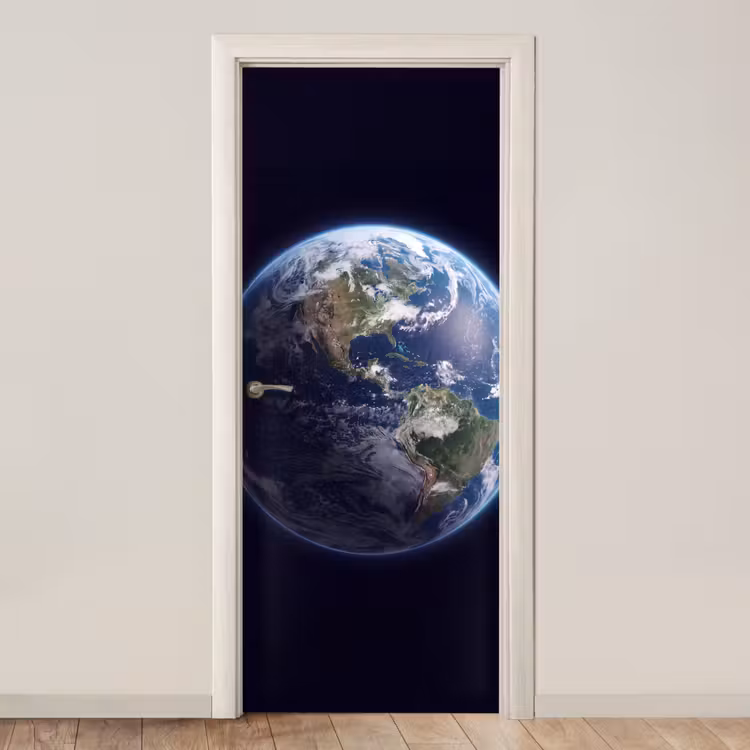 Türtapete - Erde – Weltraum – Kosmos - Aarde - Ruimte - Kosmos deurposter klein