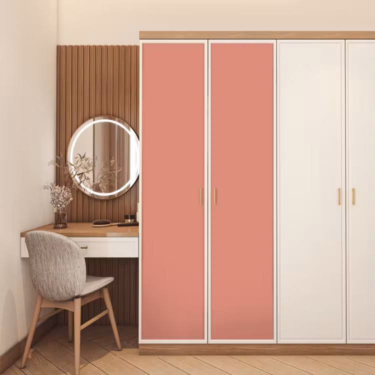 Earthy - Rose - Koraal deurposter klein 289 -sfeer3
