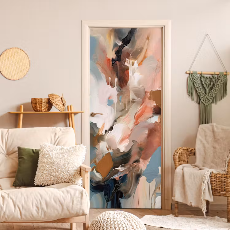 Verf - Kleuren - Abstract - Kunst deurposter klein -sfeer2