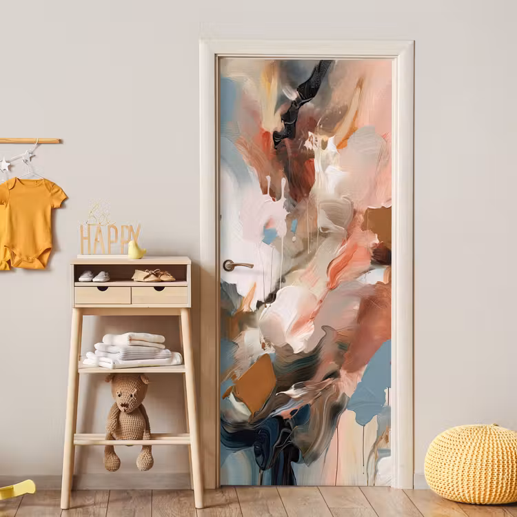 Verf - Kleuren - Abstract - Kunst deurposter klein -sfeer4
