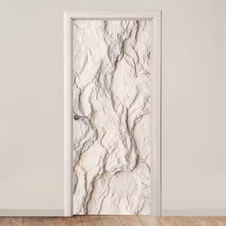 Rots - Structuur - Natuur - Beige - Abstract deurposter klein -3d_beige