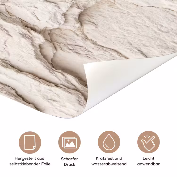 Rots - Structuur - Natuur - Beige - Abstract deurposter klein -tcloseup_DE