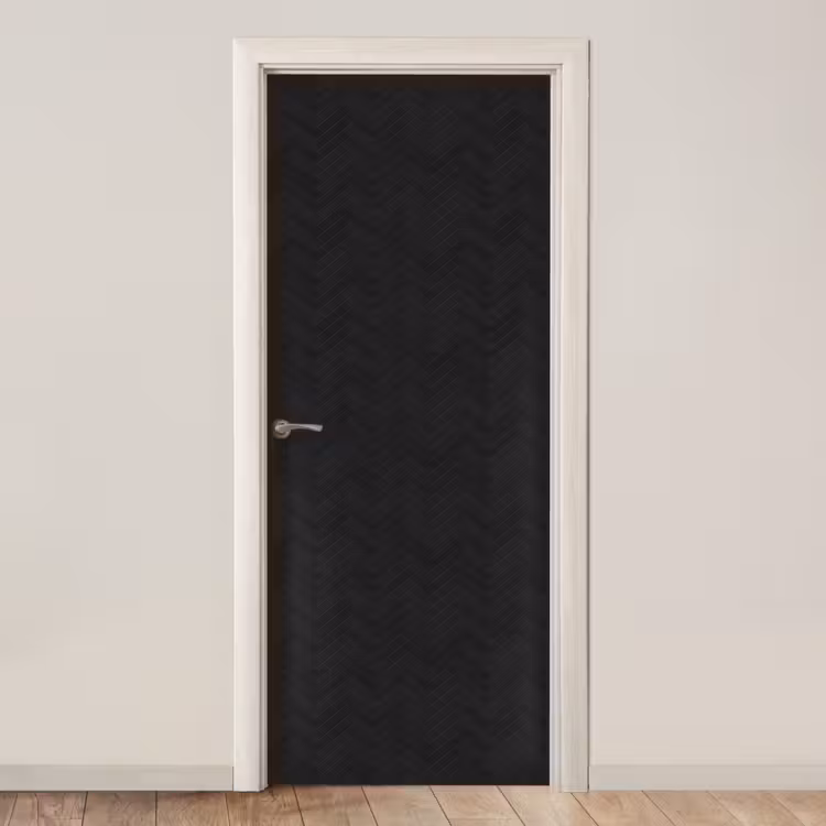 Visgraat - Wandtegel - Mat - Zwart deurposter klein 289 -3d_beige