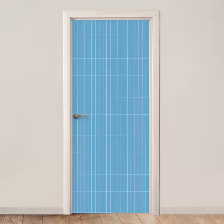 Tegel - Langwerpig - Patroon - Blauw deurposter klein 289 -3d_beige