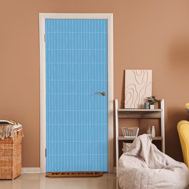 Tegel - Langwerpig - Patroon - Blauw deurposter klein 289 -sfeer1