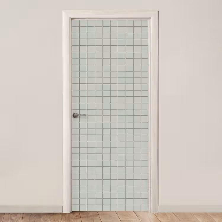 Tegel - Patroon - Lichtgroen deurposter klein 289 -3d_beige