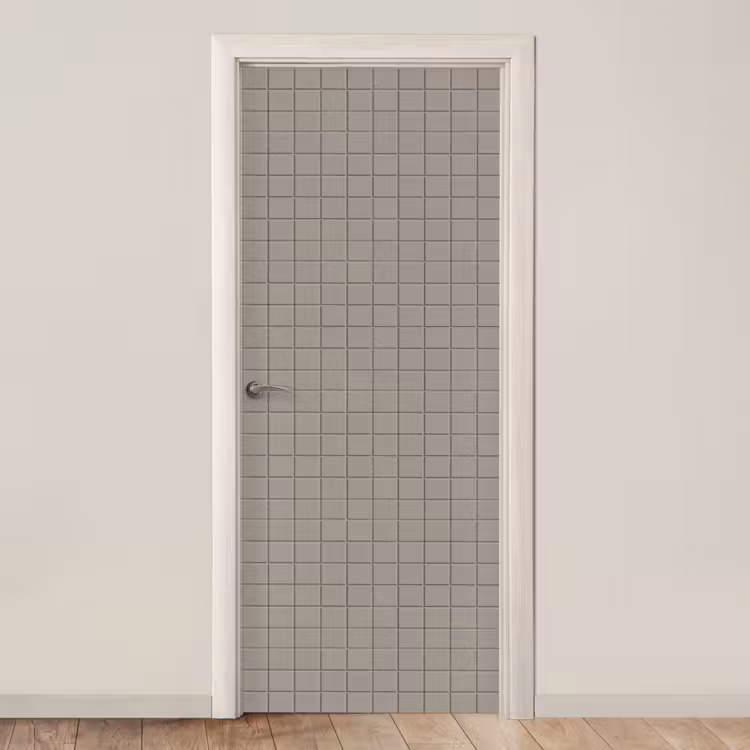 Tegel - Patroon Kiezel - Grijs deurposter klein 289 -3d_beige